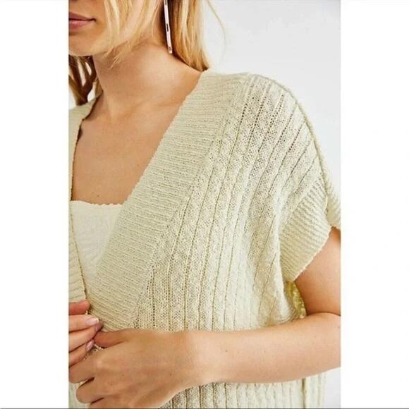 #14b-FREE PEOPLE OCEAN DRIVE SWEATER SET TUNIC TOP & PANT SET NWOT Sz:Sm Ret$148 - Picture 3 of 10